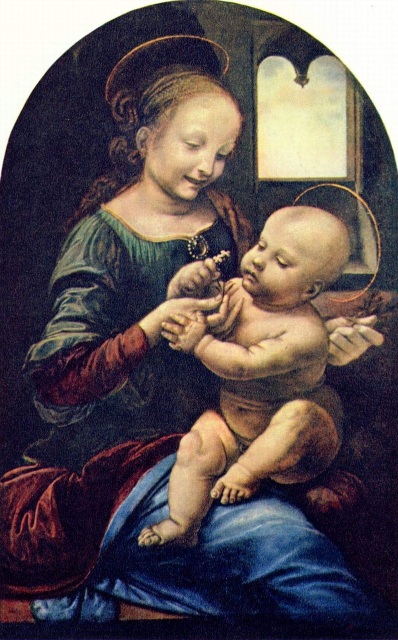 Mergelė Ir Vaikas, Leonardo De Vinci, Katilas Ir Jesus, 1478-1482, Medienos Aliejus, Jaunimo Tapyba Leonardo, Motina Ir Sūnus, Emocija, Krikščionis, Kūdikis