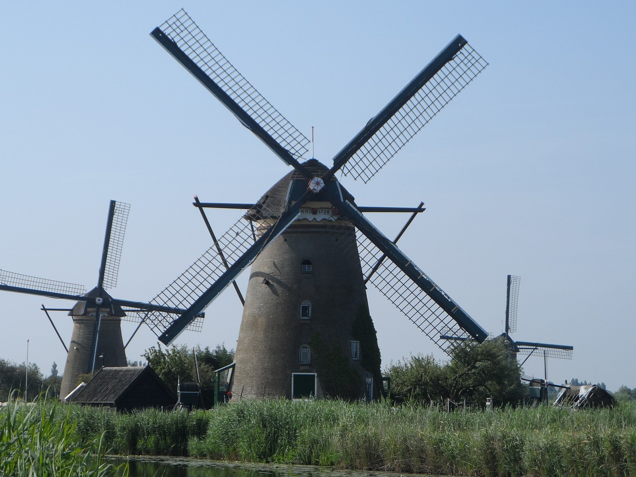 Vėjo Malūnai, Nyderlandai, Kraštovaizdis, Nemokamos Nuotraukos,  Nemokama Licenzija