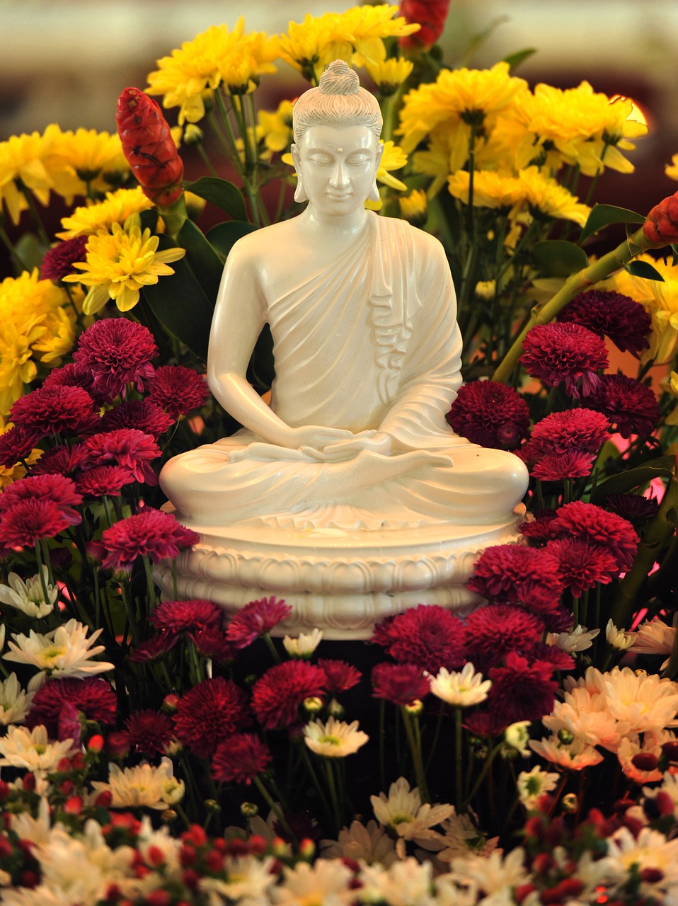 Teravada Budizmo, Budos Statula, Buda, Budizmas, Statula, Šventykla, Theravada, Religija, Religinis, Skulptūra