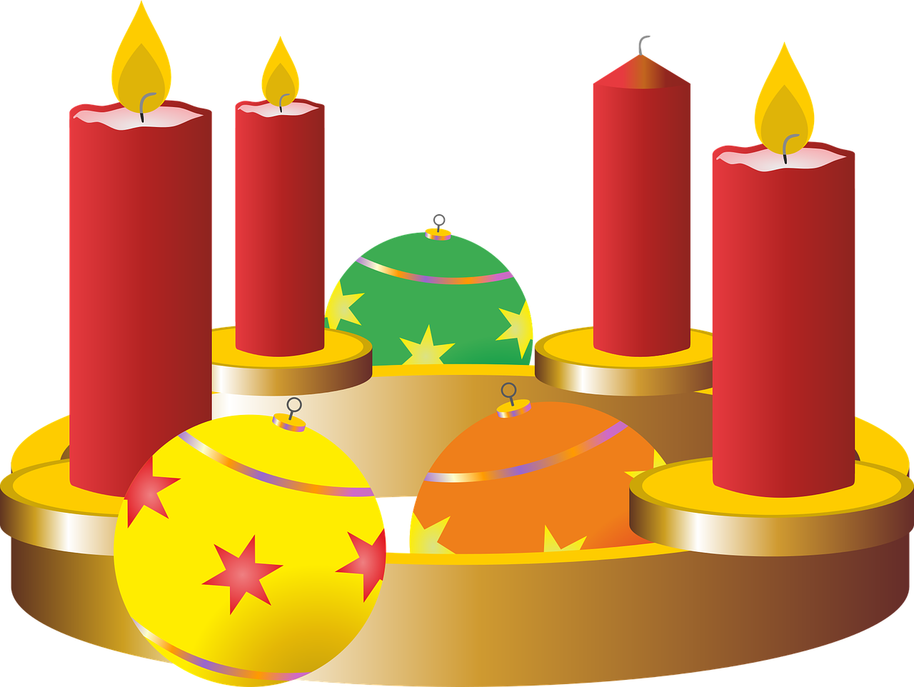 Trečiasis Atėjimas, Atvykimo Vainikas, Adventas, Kalėdų Laikas, Kalėdos, Apdaila, Gruodžio Mėn ., Šviesa, Žvakidė, Žvakės