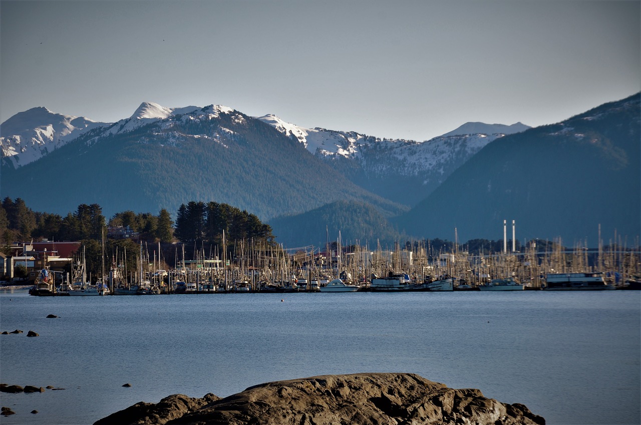 Thompson Uosto,  Sitka,  Alaska,  Pakrantės,  Vandenynas,  Pobūdį,  Vandens,  Jūrų,  Krantas,  Lauke