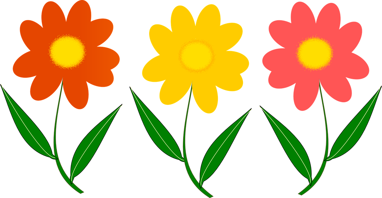 Trys Gėlės, Augalas, Vektorinis Vaizdas, Nemokama Vektorinė Grafika, Nemokamos Nuotraukos,  Nemokama Licenzija