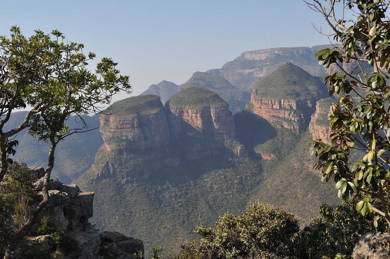 Trys Rondaveliai, Kalnai, Drakenso Kalnai, Blyde Upės Kanjonas, Pietų Afrika, Kraštovaizdis, Gamta, Gamtos Parkas, Panoramos Maršrutas, Nemokamos Nuotraukos
