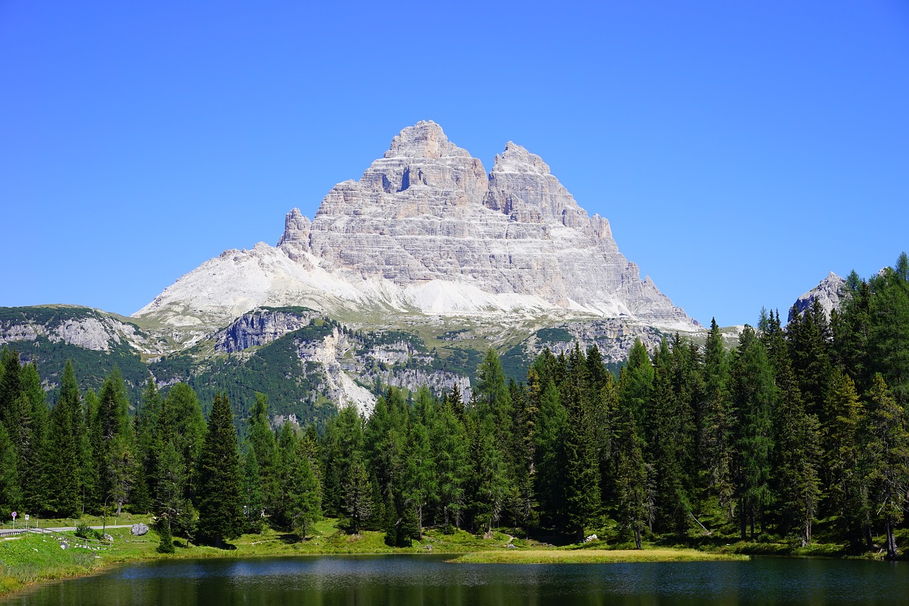 Trys Zinnen, Antorno Ežeras, Ežeras, Šeši Dolomitai, South Tyrol, Italy, Kalnų Ištekliai, Alavo Galvutė, Sasso Di Landro, Vakarietiška Zinne