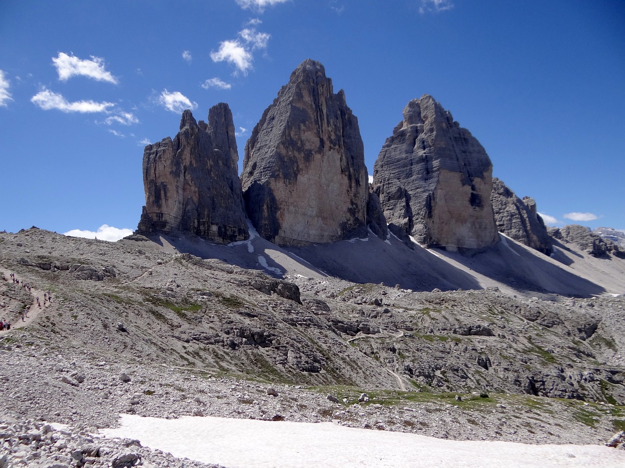 Trys Zinnen,  Kalnai,  Alpių,  Dolomitai,  Italy,  Rokas, Nemokamos Nuotraukos,  Nemokama Licenzija