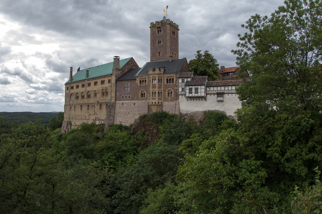 Turingijos Federalinė Žemė, Eisenach, Pilis, Wartburg Pilis, Kultūros Paveldas, Pasaulinis Paveldas, Nemokamos Nuotraukos,  Nemokama Licenzija