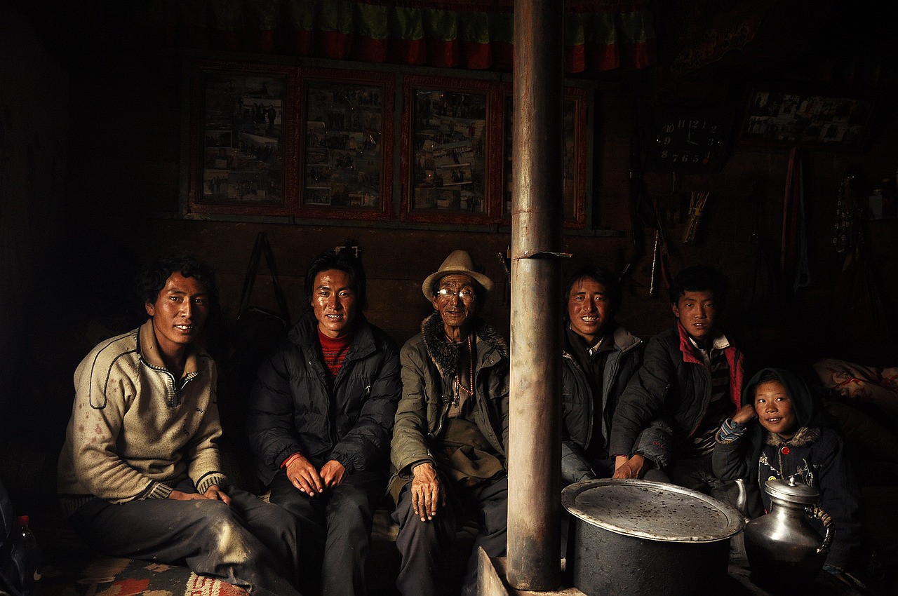 Tibetas, Portretas, Vyrai, Vietos Gyventojai, Žmonės, Jaunas, Šypsena, Laimingas, Šeima, Patinas