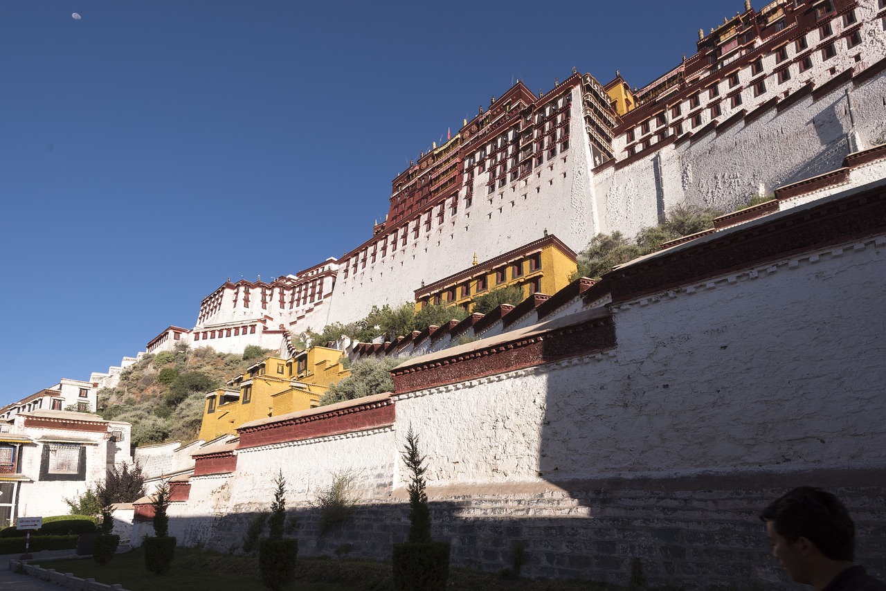 Tibetas, Lhasa, Architektūra, Budizmas, Potalas, Rūmai, Kinija, Religija, Kelionė, Kultūra