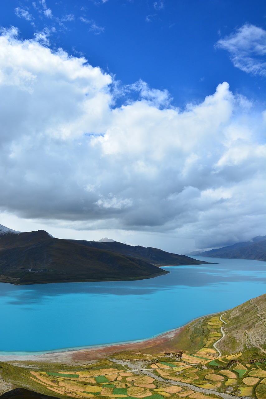 Tibetas, Kraštovaizdis, Ežeras, Yamdrok Ežeras, Nemokamos Nuotraukos,  Nemokama Licenzija
