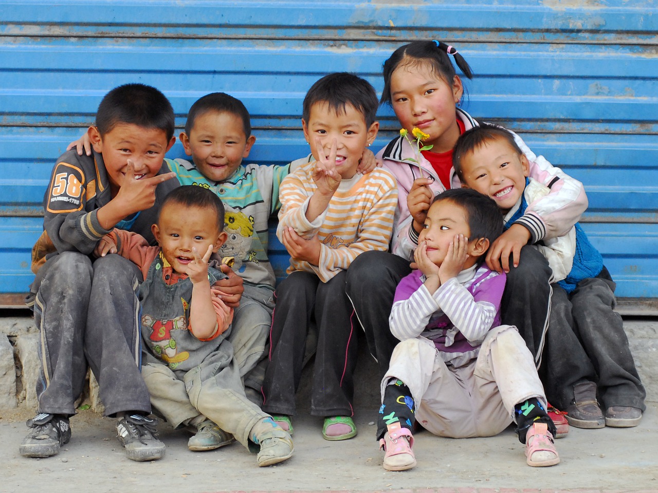 Tibetas, Vaikai, Džiaugsmas, Linksma, Nemokamos Nuotraukos,  Nemokama Licenzija
