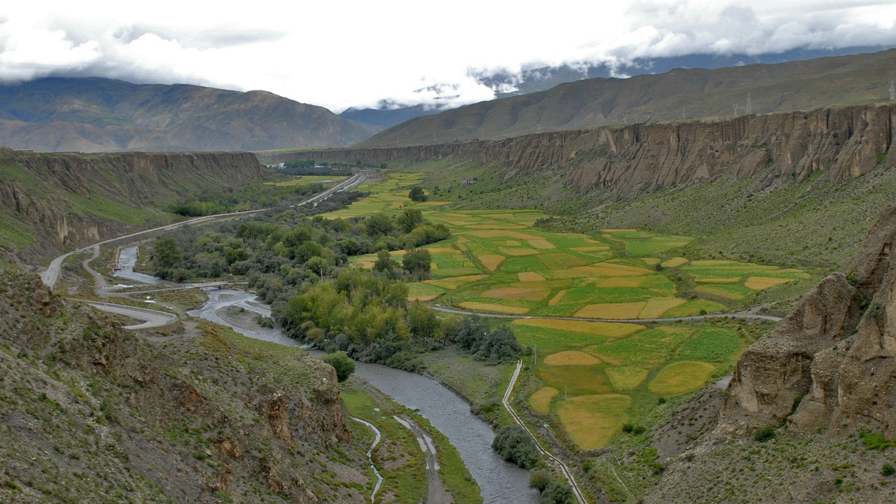Tibetas, Kraštovaizdis, Upė, Gamta, Nemokamos Nuotraukos,  Nemokama Licenzija