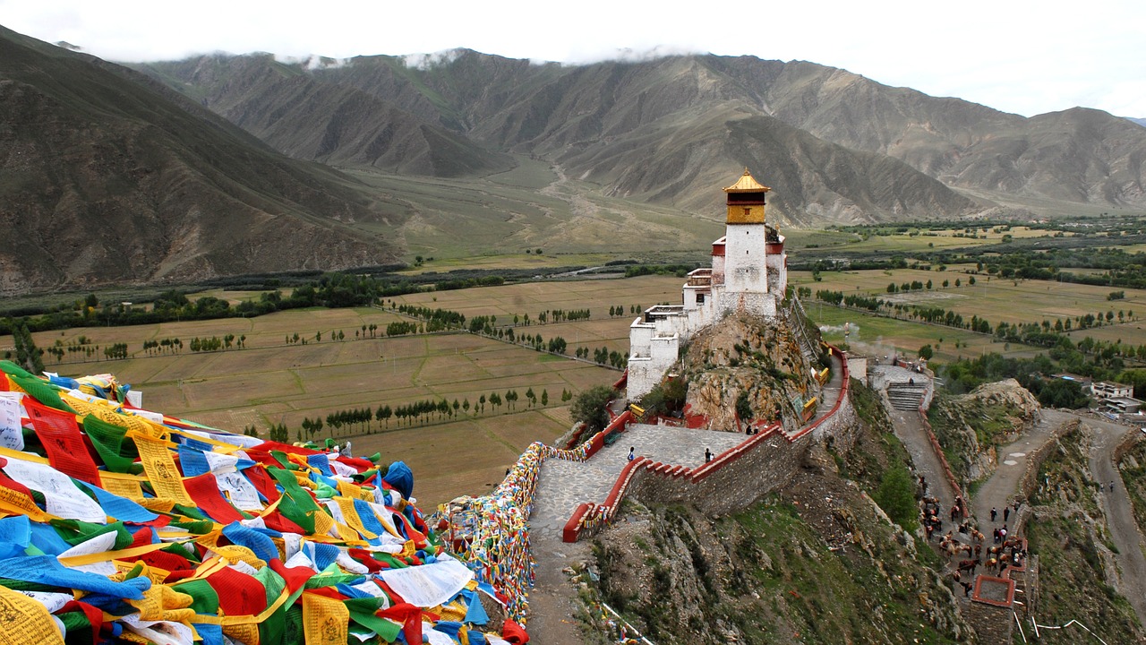 Tibetas, Vienuolynas, Budizmas, Šventyklos Kompleksas, Yumbhu-Lhakhar, Nemokamos Nuotraukos,  Nemokama Licenzija