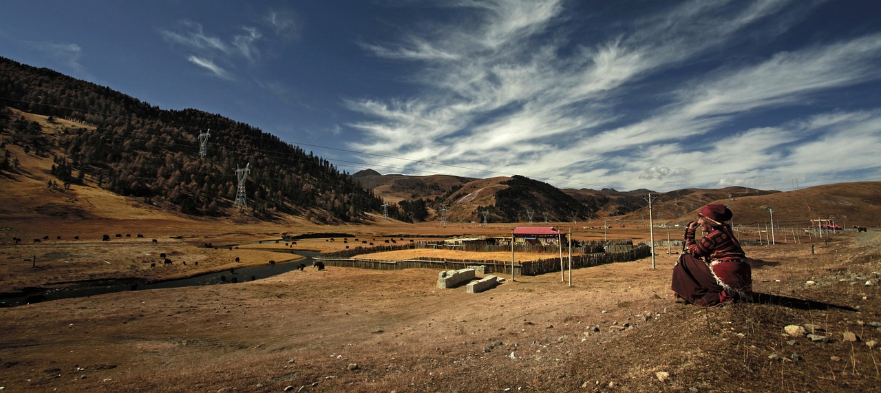 Tibetietis, Sodyba, Senutė, Kraštovaizdis, Vaizdas, Nemokamos Nuotraukos,  Nemokama Licenzija