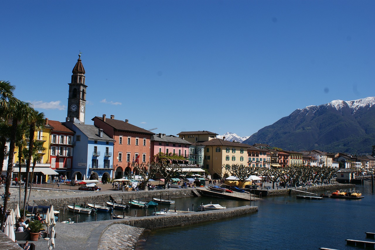 Ticino, Ascona, Šveicarija, Bankas, Ežeras, Nemokamos Nuotraukos,  Nemokama Licenzija