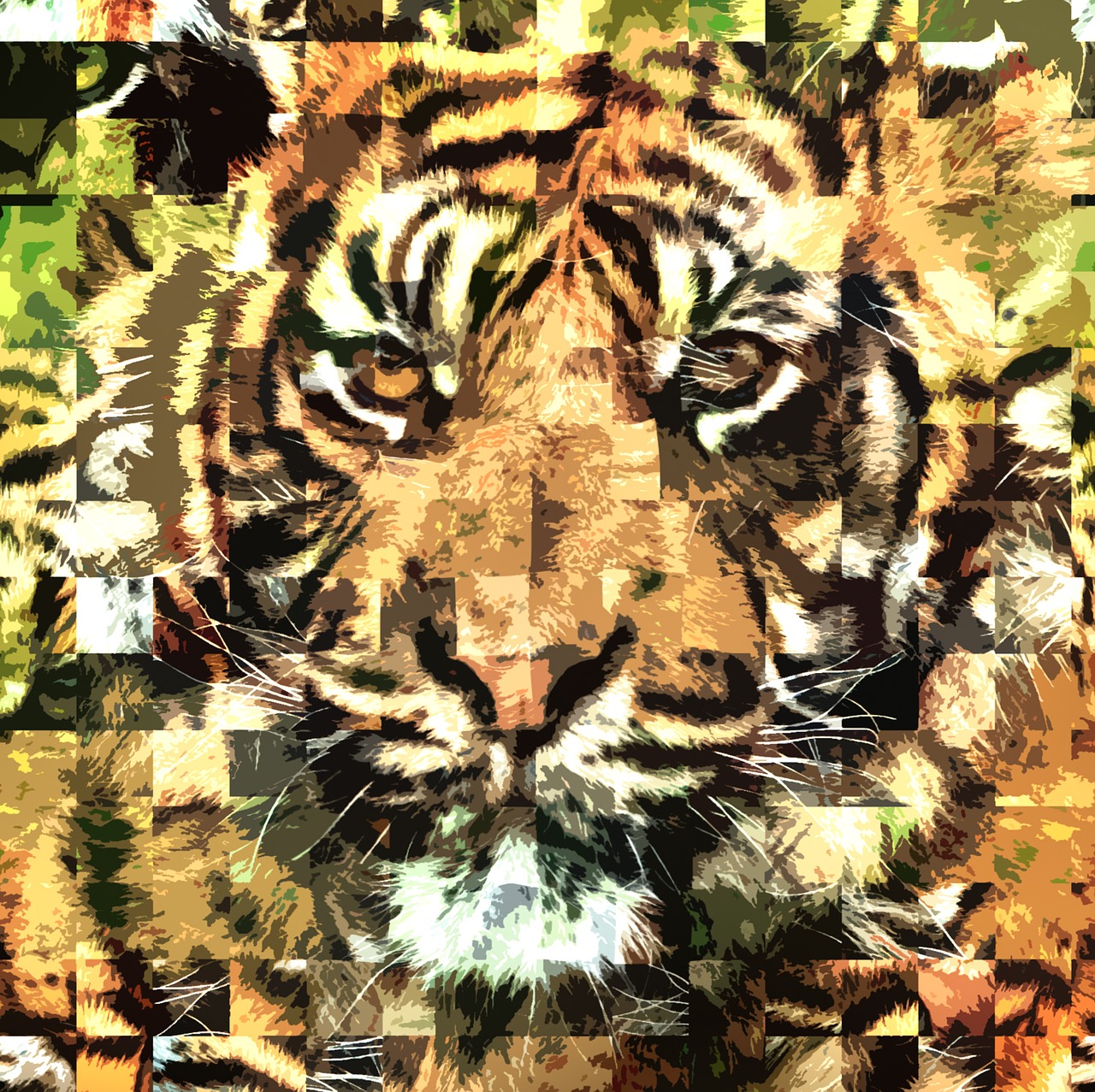 Tigras, Zoologijos Sodas, Abstraktus, Katė, Plėšrūnas, Pavojingas, Tigro Lakai, Gyvūnų Portretas, Gamta, Gyvūnai