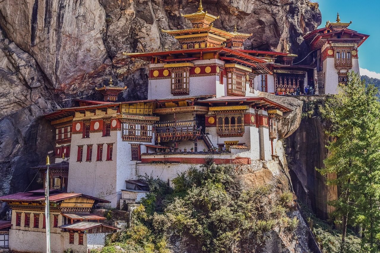 Tigrų Lizdas, Vienuolynas, Butanas, Vienintelis, Unikalus, Religija, Bhutanese, Budizmas, Lizdas, Paro