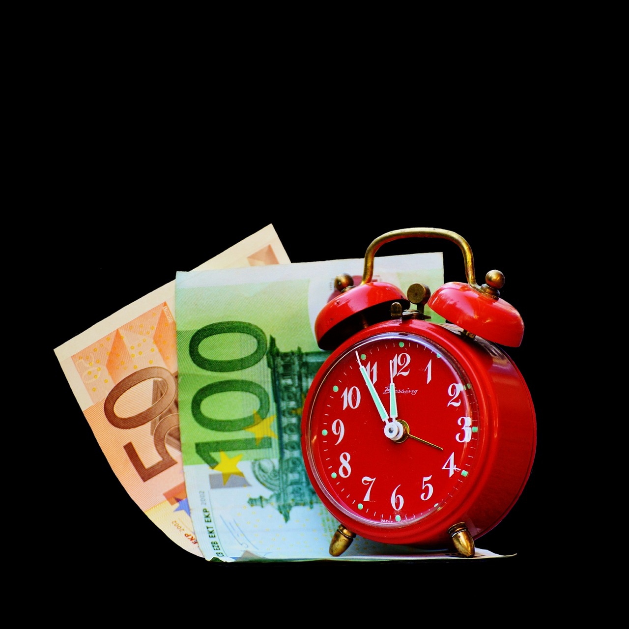 Laikas Yra Pinigai, Vienuoliktą Valandą, Banknotai, Žadintuvas, Laikrodis, Laikas, Pinigų Maišas, Valandos, Surinkti, Laikas