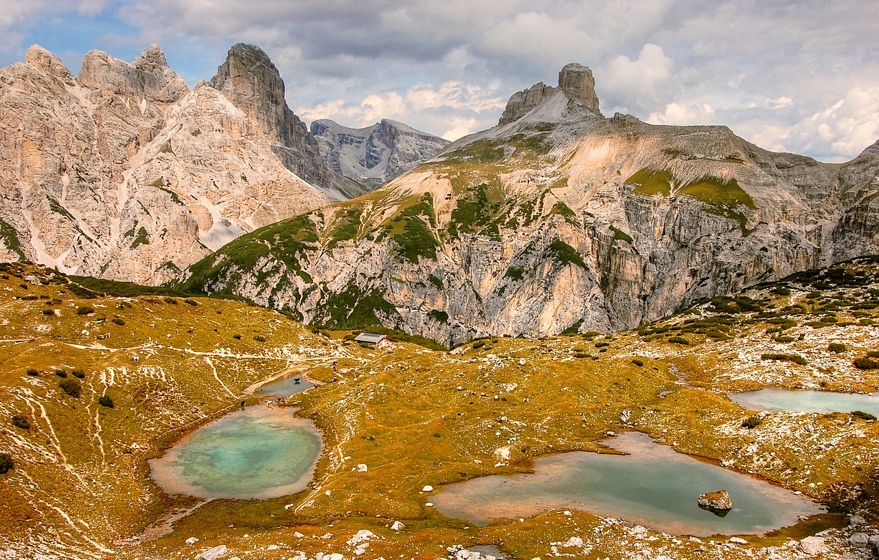Alavo Ežerai, Long-Alpe, Dolomitai, Kalnai, Italy, South Tyrol, Alpių, Alpių Panorama, Vaizdas, Gamta