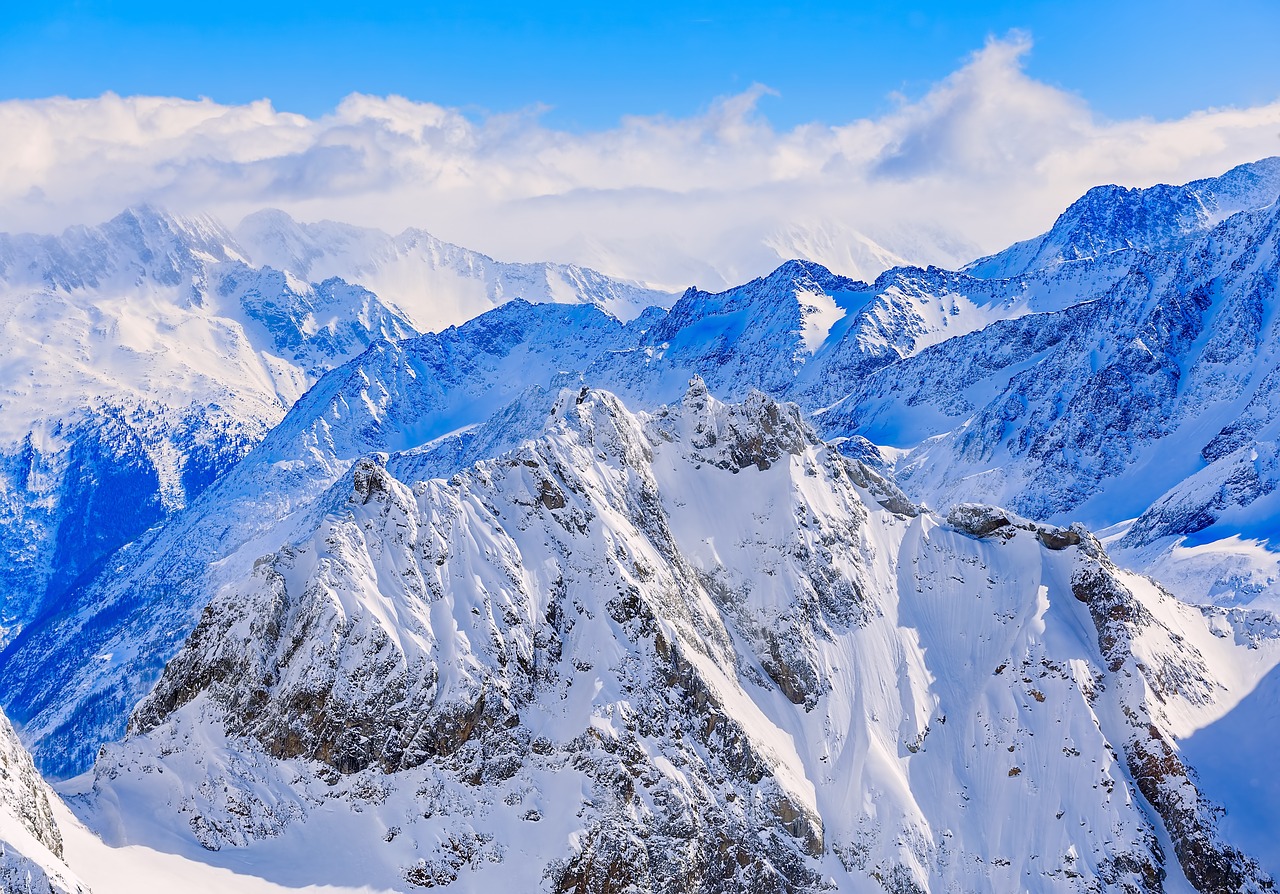 Titlis, Alpės, Swiss Alps, Alpių, Kelionė, Kelionės Paskirties Vieta, Šveicarija, Swiss, Žiema, Žiemos Metu