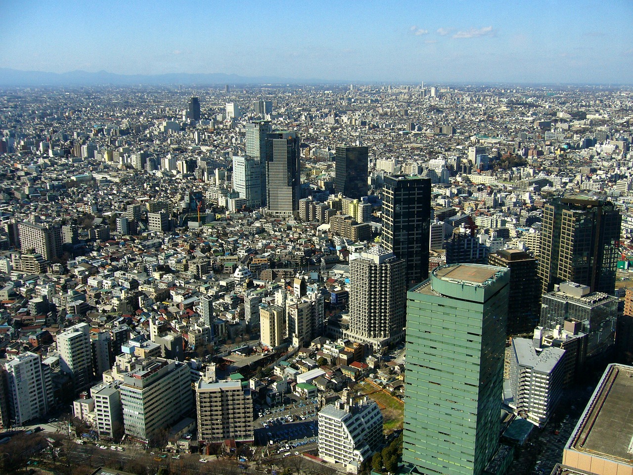 Tokyo, Japonija, Miestas, Miesto, Panorama, Miesto Panorama, Pastatai, Dangoraižiai, Architektūra, Miestai