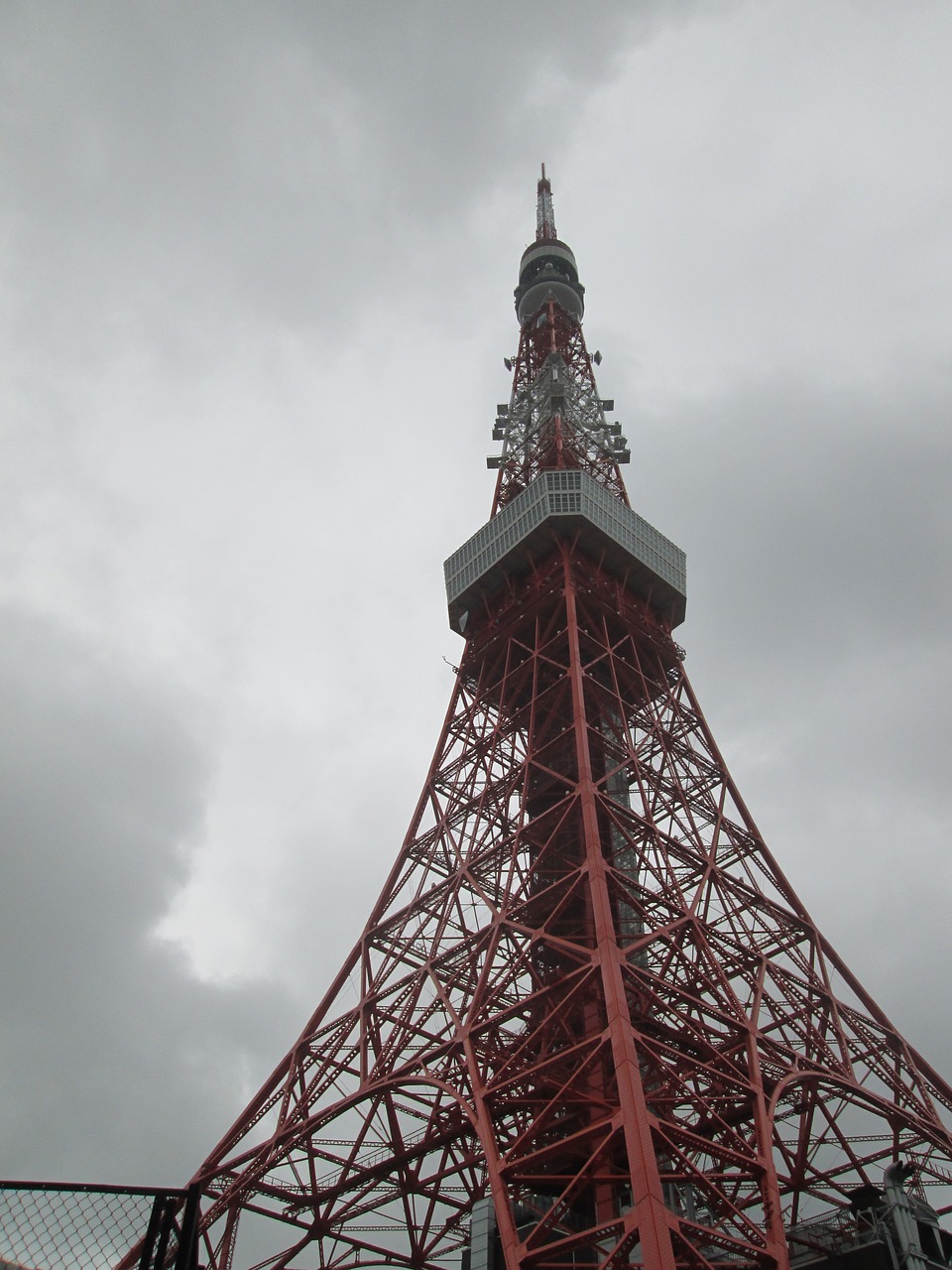 Tokijo Bokštas, Tokyo, Turizmas, On, Rūkas, Lietingą, Oras, Stebėjimo Bokštas, Shiba Minato-Ku, Shiba Parkas