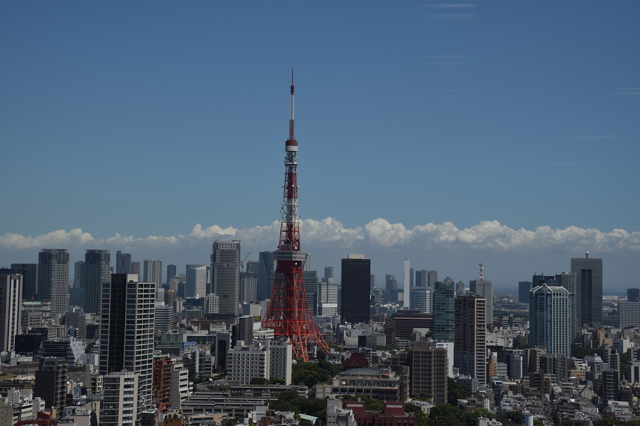 Tokijo Bokštas,  Tokyo,  Japonija,  Miestas,  Miesto Panorama, Nemokamos Nuotraukos,  Nemokama Licenzija