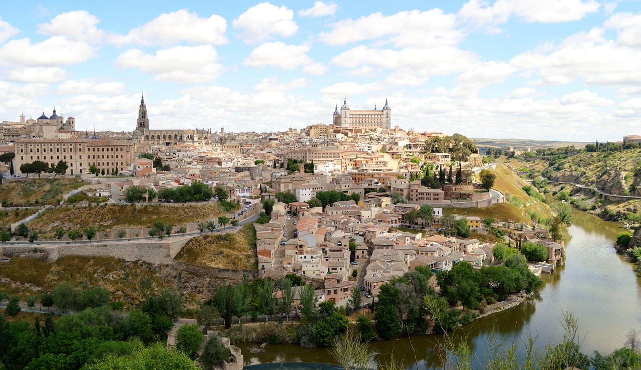 Toledo, Ispanija, Tagus Upė, Vista, Nemokamos Nuotraukos,  Nemokama Licenzija