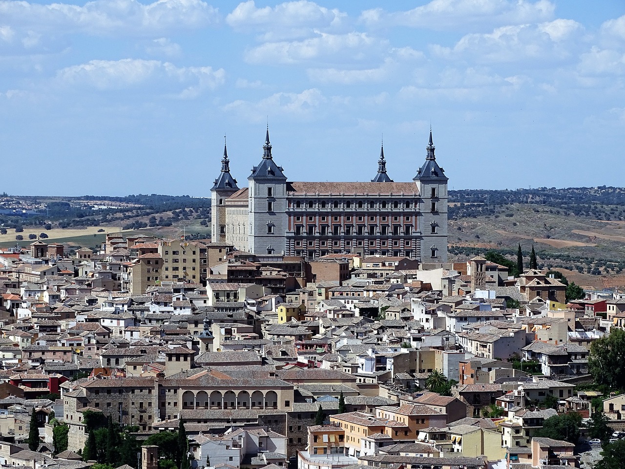 Toledo, Ispanija, Alkazaras, Unesco Pasaulio Paveldo Vieta, Istorinis Miesto Centras, Nemokamos Nuotraukos,  Nemokama Licenzija