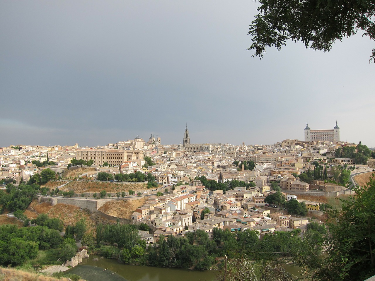 Toledo, Ispanija, Senamiestis, Architektūra, Panorama, Miestas, Miesto Panorama, Orientyras, Vaizdingas, Peizažas