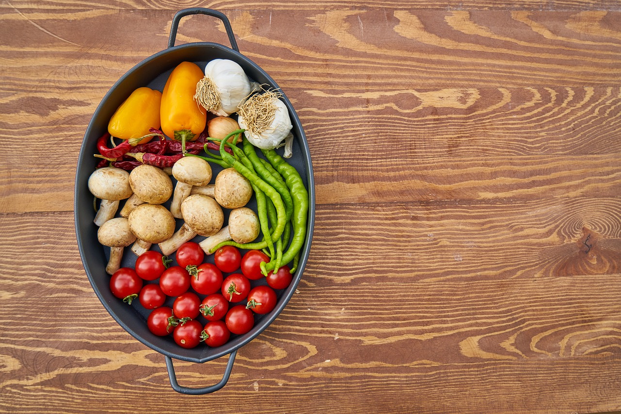 Pomidoras, Grybai, Pipirai, Raudona, Žalias, Balta, Daržovių, Vegetariškas, Veganas, Česnakai