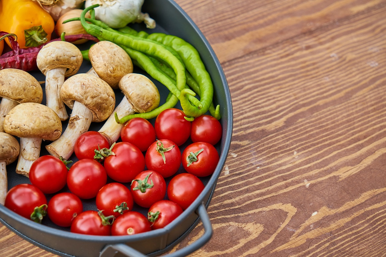 Pomidoras, Grybai, Pipirai, Raudona, Žalias, Balta, Daržovių, Vegetariškas, Veganas, Česnakai