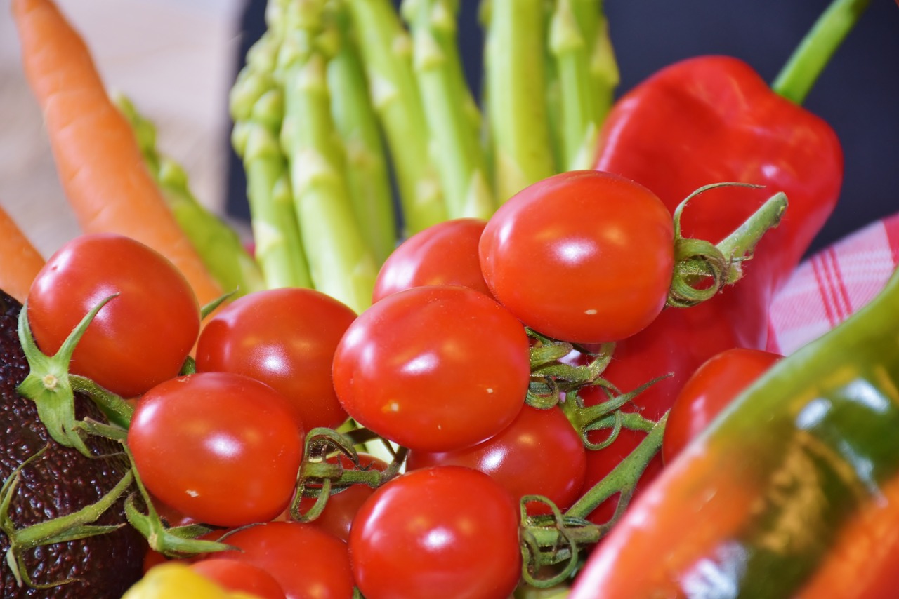 Pomidorai, Raudona, Daržovės, Šparagai, Porai, Citrina, Paprika, Žalia Šparagai, Turgus, Žalias