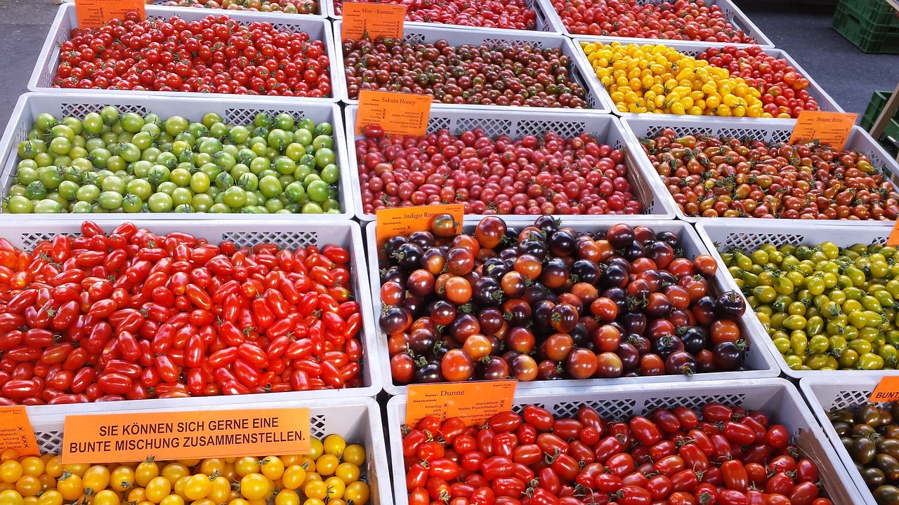 Pomidorai, Ūkininkų Vietos Rinka, Kokteilių Dėžė, Nemokamos Nuotraukos,  Nemokama Licenzija