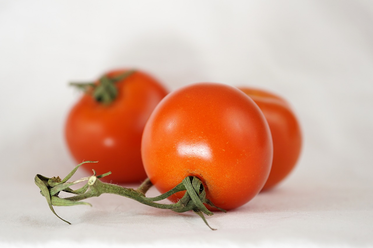 Pomidorai, Krūmų Pomidorai, Ant Vynmedžio, Nachtschattengewächs, Sodas, Daržovės, Maistas, Raudona, Pomidorų Krūmas, Frisch