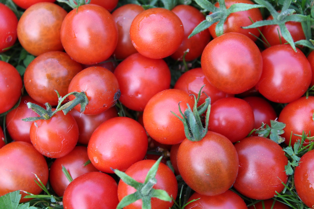 Pomidorai, Daržovės, Valgymas, Maistas, Vitaminai, Sveikata, Raudona, Natūralus Maistas, Pomidoras Raudonas, Vyšniniai Pomidorai