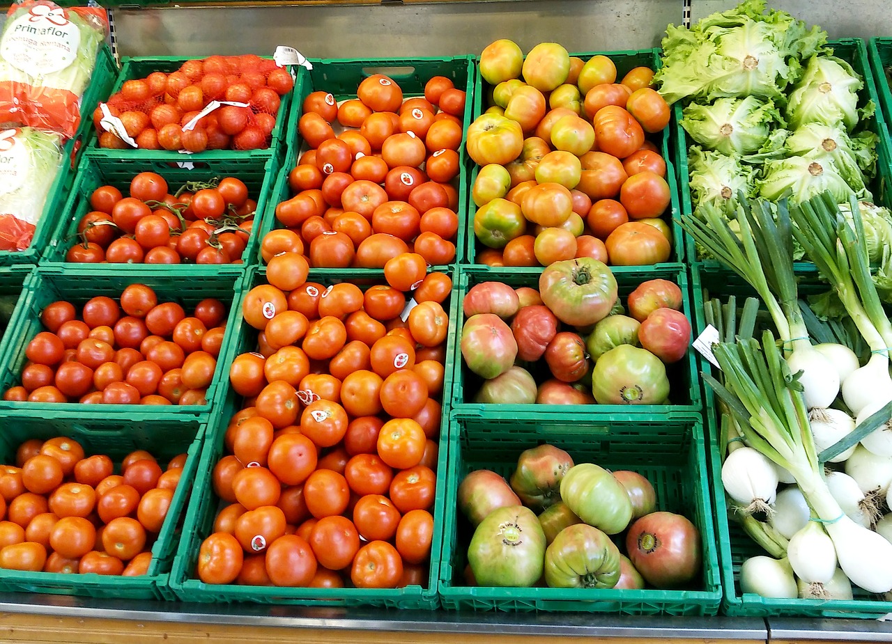 Pomidorai, Turgus, Prekybos Centras, Prekes, Daržovės, Bakalėja, Galia, Veislyniai, Daržovių, Parduotuvė