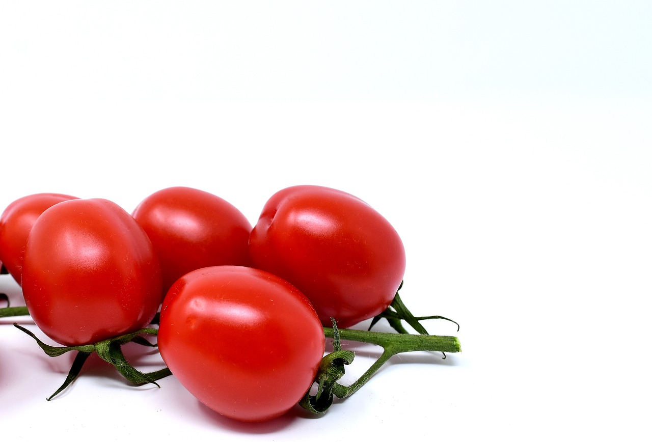 Pomidorai, Santvaros, Raudona, Daržovės, Maistas, Vegetariškas, Sveikas, Tomatenrispe, Veganas, Krūmų Pomidorai