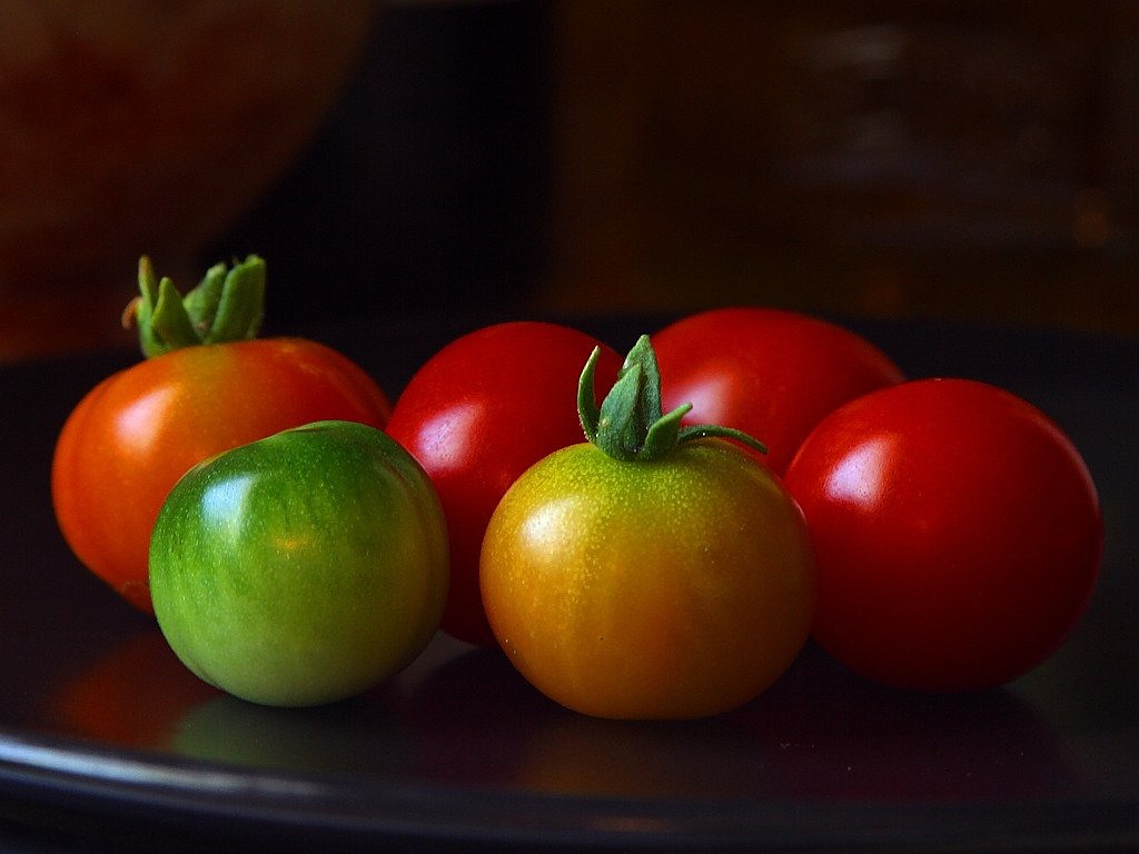 Pomidorai, Žalias, Raudona, Natiurmortas, Ingredientas, Valgyti, Daržovės, Sveikas, Bio, Pasėlių