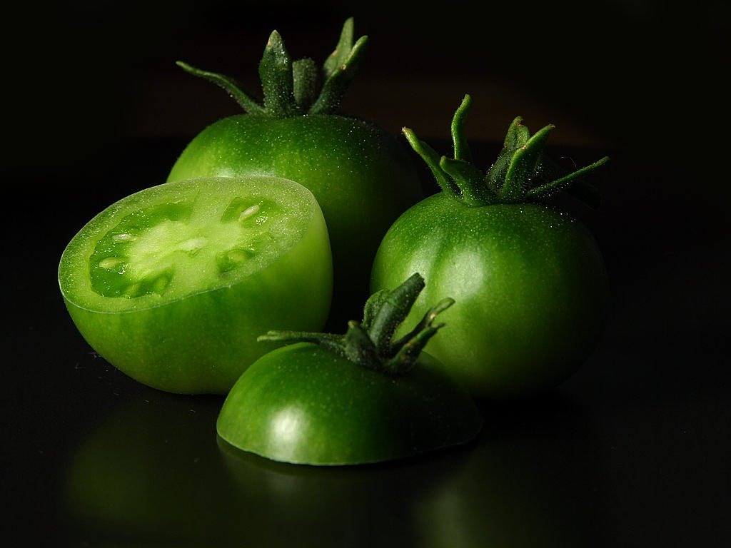 Pomidorai, Žalias, Natiurmortas, Ingredientas, Valgyti, Daržovės, Sveikas, Bio, Pasėlių, Juoda