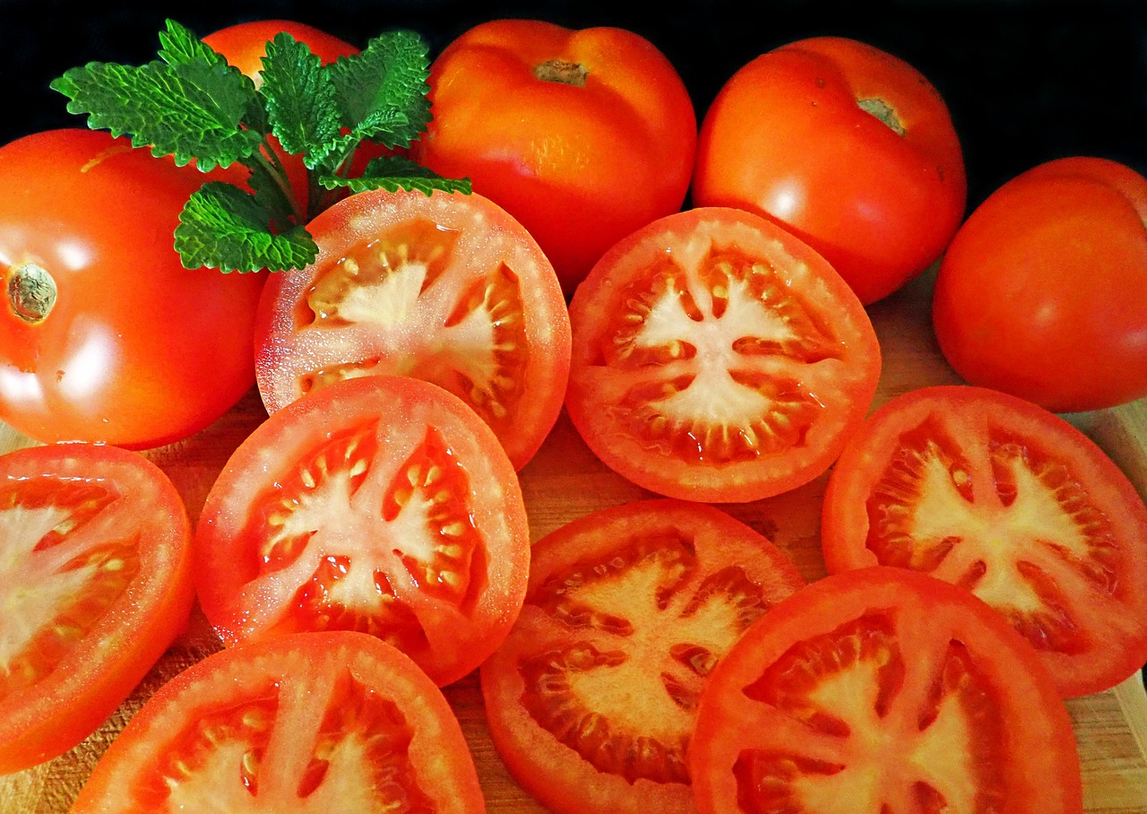Pomidorai,  Griežinėliais,  Maisto,  Dieta,  Daržovės,  Vegetariškas, Nemokamos Nuotraukos,  Nemokama Licenzija