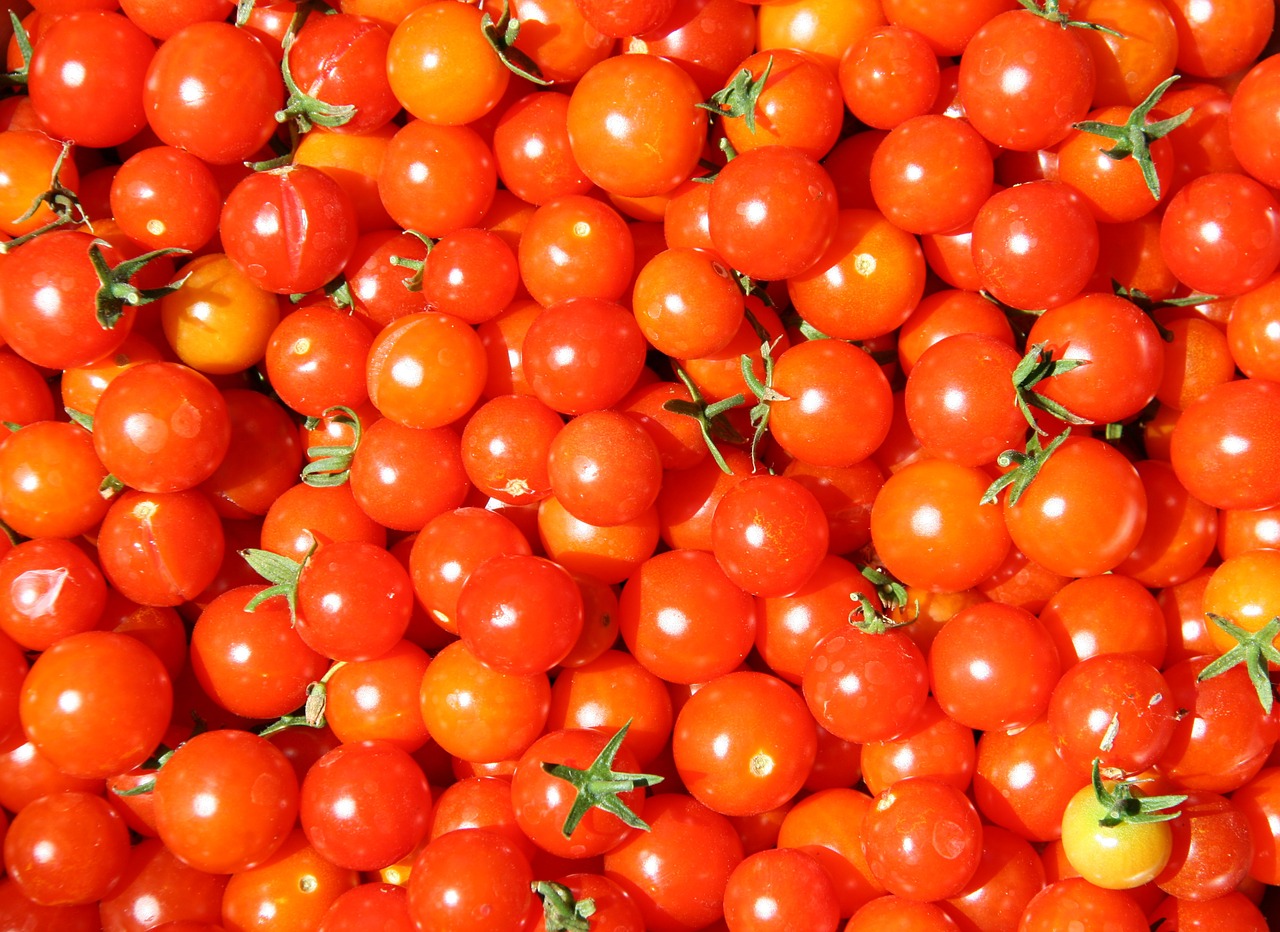 Pomidorai, Vyšninis Raudonasis Pomidoras, Kūdikio Pomidorai, Vyšnia, Raudona, Maistas, Pomidoras, Daržovių, Sveikas, Natūralus