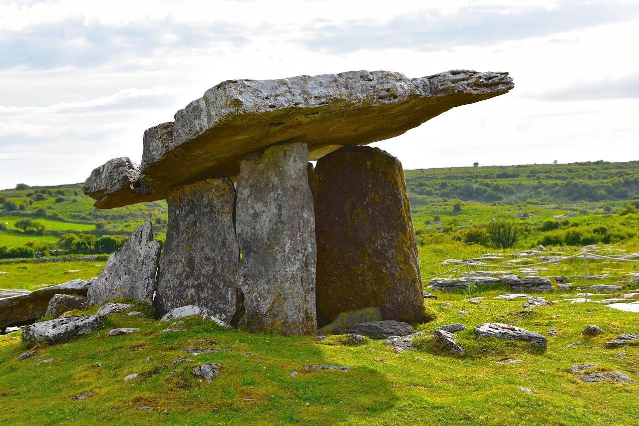 Kapas, Portalas, Dolmen, Akmuo, Laidojimas, Burren, Rokas, Senovės, Clare, Airiškas