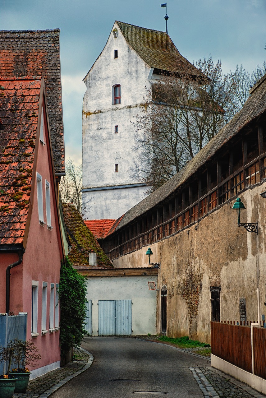 Vandens Bokšto Viršus, Nördlingen, Senamiestis, Architektūra, Senas, Namai, Kelias, Gg, Nemokamos Nuotraukos,  Nemokama Licenzija