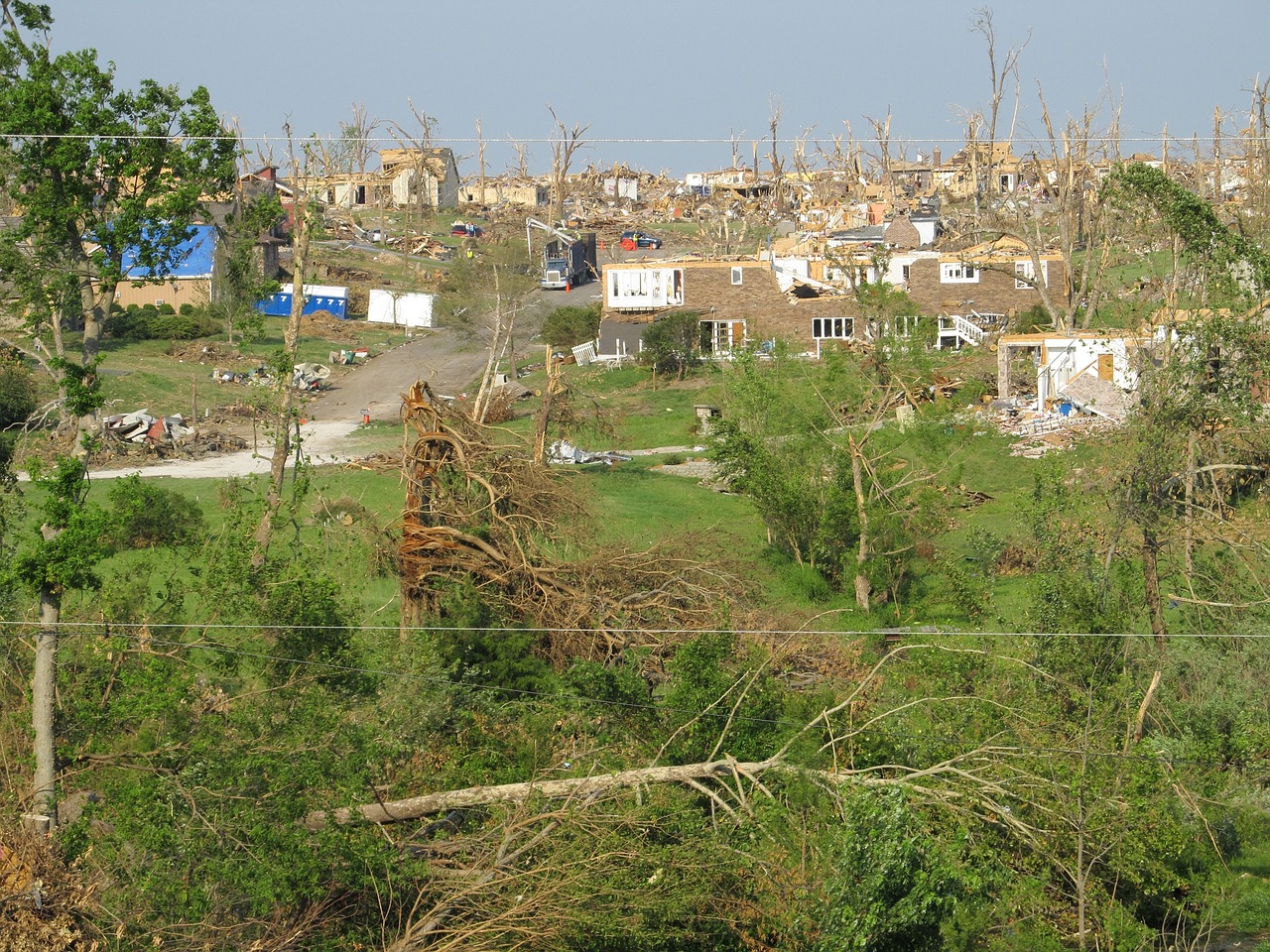 Tornadas, Sunaikinimas, Joplin, Missouri, Niokojimas, Nuolaužos, Namai, Kaimynystėje, Nelaimė, Natūralus