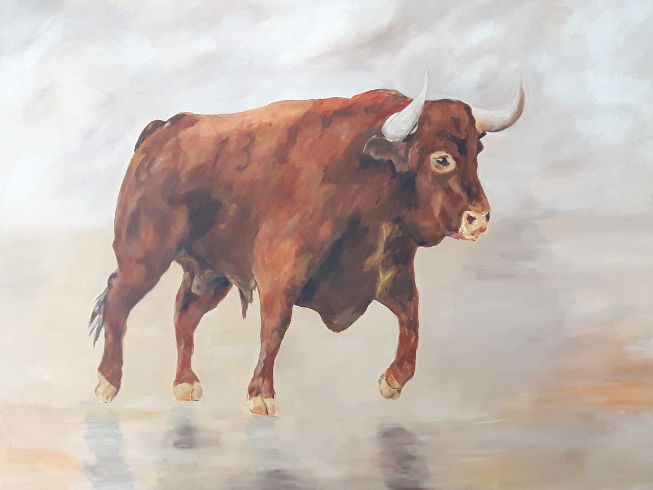 Toro, Raudona, Drobė, Techninis, Sumaišytas, 97 Cm, X, 130 Cm, Nemokamos Nuotraukos,  Nemokama Licenzija