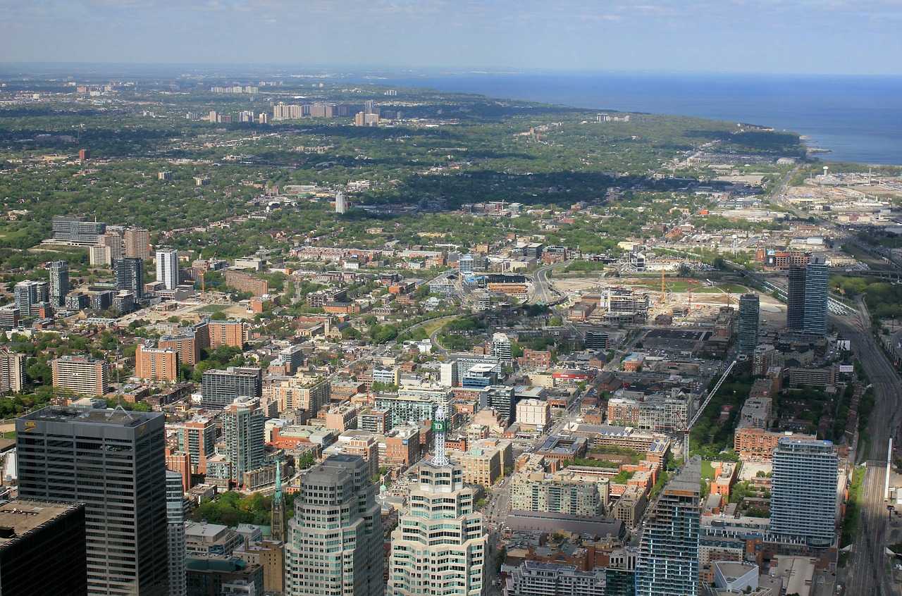 Toronto, Dangoraižiai, Miesto Panorama, Miestas, Metropole, Kanada, Ontarijas, Pastatai, Krantas, Nemokamos Nuotraukos