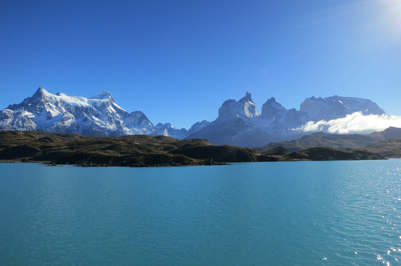 Torres Del Paine, Patagonia, Vanduo, Ežeras, Upė, Jūra, Vandenynas, Kalnai, Mėlynas, Gamta
