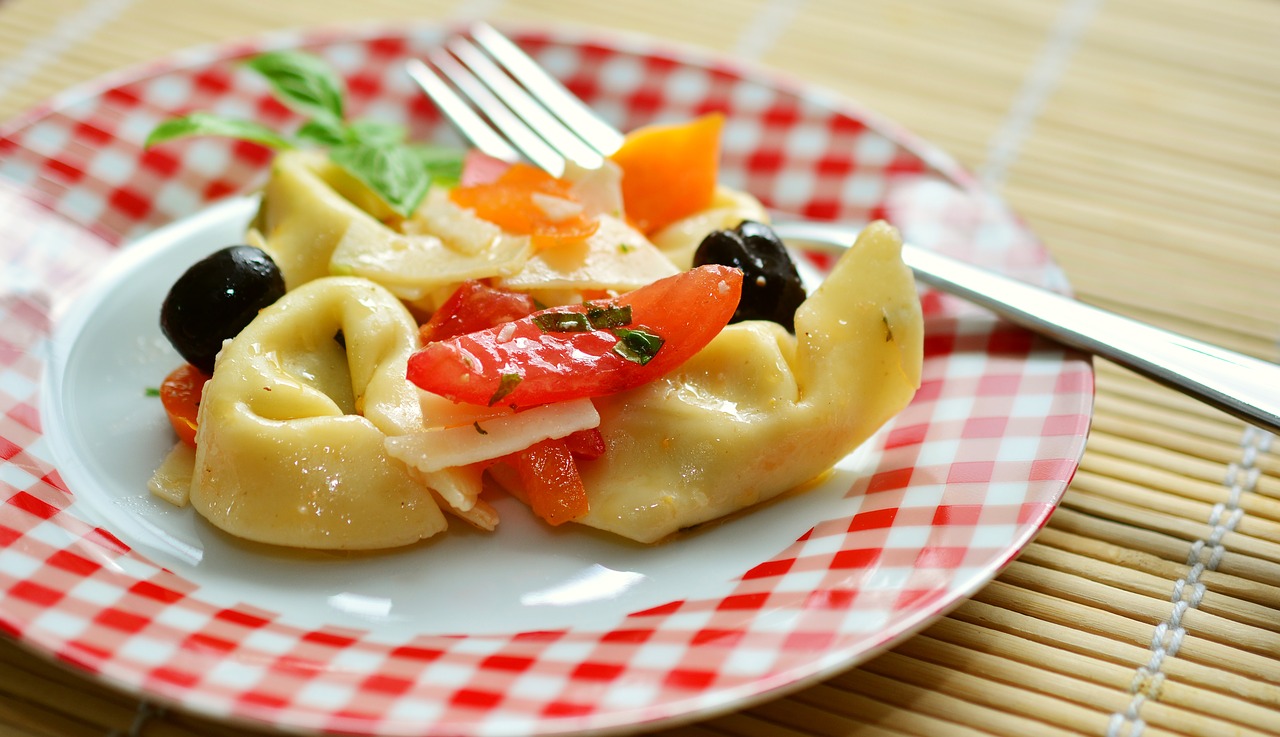 Tortellini, Tortelloni, Tortellini Salotos, Salotos, Viduržemio Jūros, Ispanų, Frisch, Sveikas, Starteris, Mityba