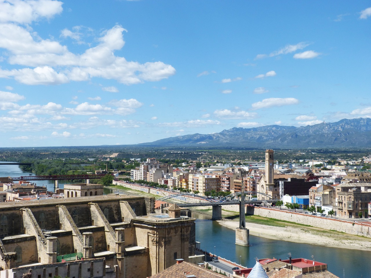 Tortosa, Catalunya, Ebro Upė, Vaizdas, Panorama, Nemokamos Nuotraukos,  Nemokama Licenzija