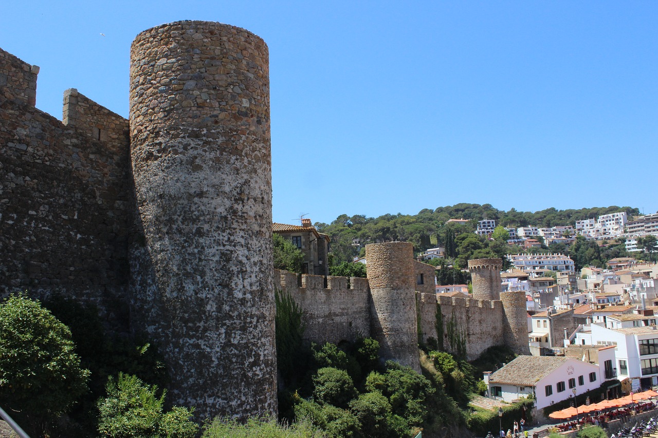 Tossa De Mar, Katalonija, Senamiestis, Viduramžių Tvirtovė, Miesto Siena, Nemokamos Nuotraukos,  Nemokama Licenzija